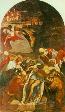 Grablegung Italienische Renaissance Tintoretto Ölgemälde
